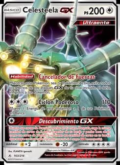 Celesteela GX card in Spanish