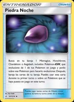 Piedra Noche card in Spanish