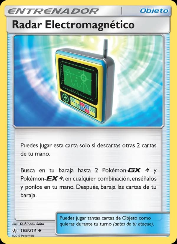 Radar Electromagnético card in Spanish