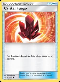 Cristal Fuego card in Spanish