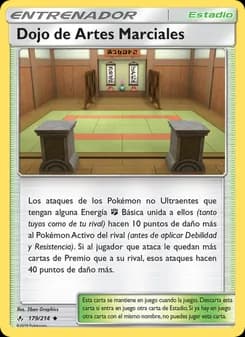 Dojo de Artes Marciales card in Spanish