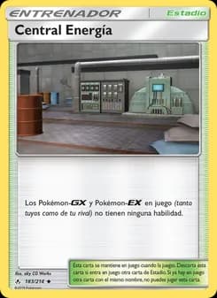 Central Energía card in Spanish