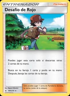 Desafío de Rojo card in Spanish
