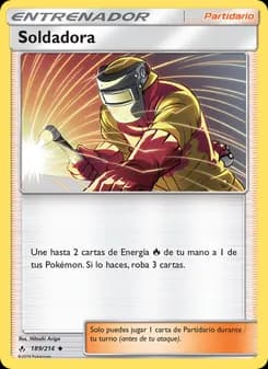 Soldadora card in Spanish