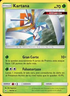 Kartana card in Spanish