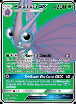 Venomoth GX card in Spanish