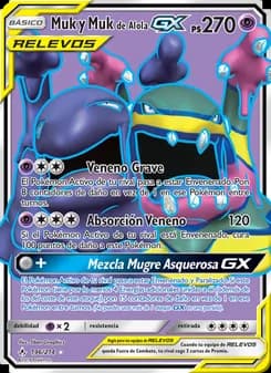 Muk y Muk de Alola GX card in Spanish