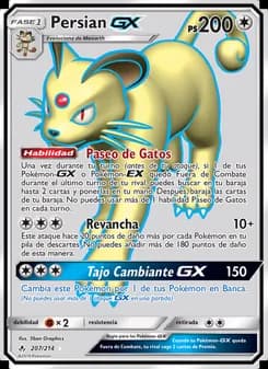 Persian GX card in Spanish