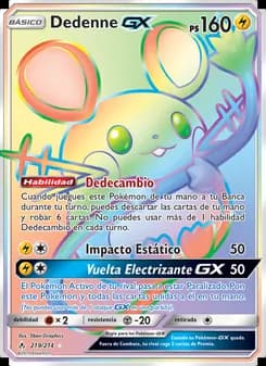 Dedenne GX card in Spanish