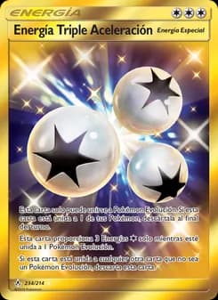 Energía Triple Aceleración card in Spanish