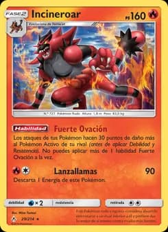 Incineroar card in Spanish