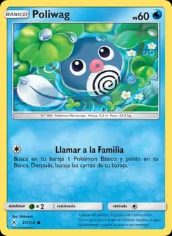 Poliwag card in Spanish