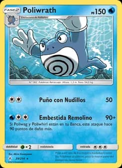 Poliwrath card in Spanish