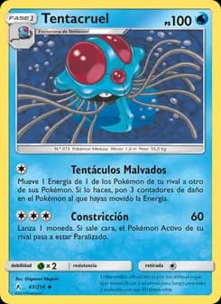 Tentacruel card in Spanish
