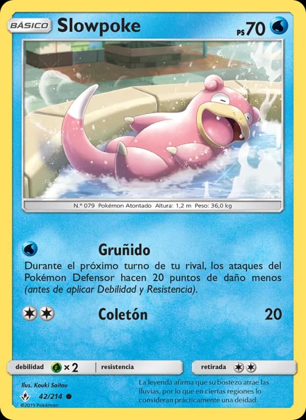 Slowpoke card in Spanish