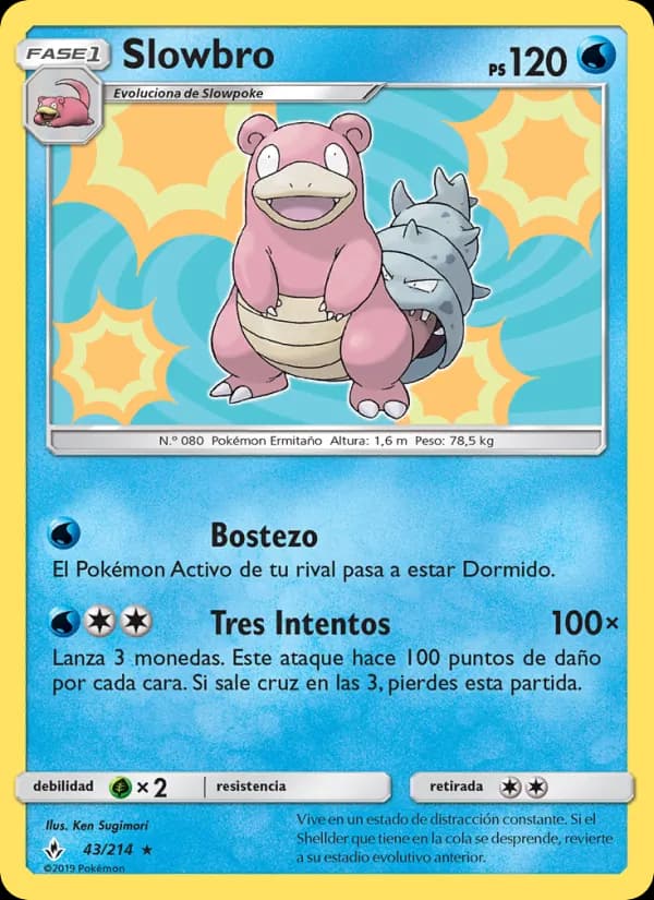 Slowbro card in Spanish
