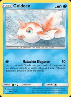 Goldeen card in Spanish