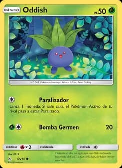 Oddish card in Spanish