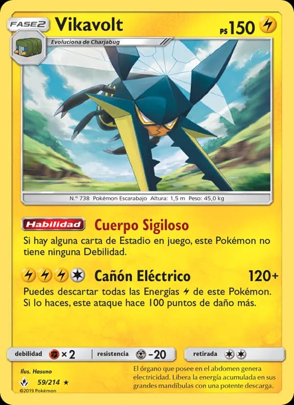 Vikavolt card in Spanish