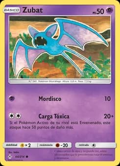 Zubat card in Spanish