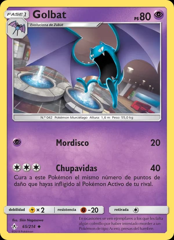 Golbat card in Spanish