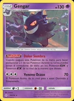 Gengar card in Spanish