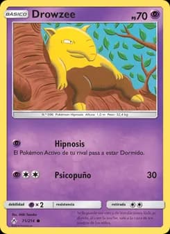 Drowzee card in Spanish
