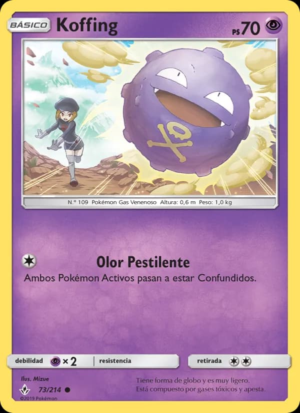 Koffing card in Spanish