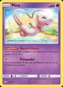 Mew card in Spanish