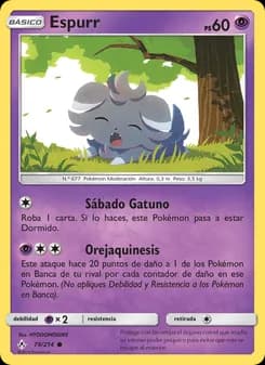 Espurr card in Spanish
