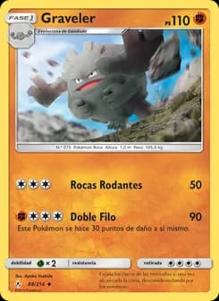 Graveler card in Spanish