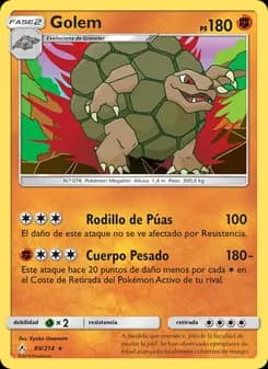 Golem card in Spanish