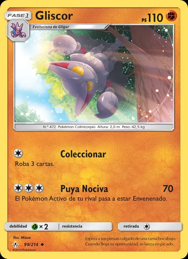 Gliscor card in Spanish