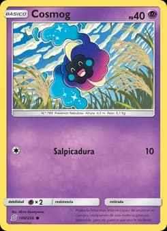 Cosmog card in Spanish