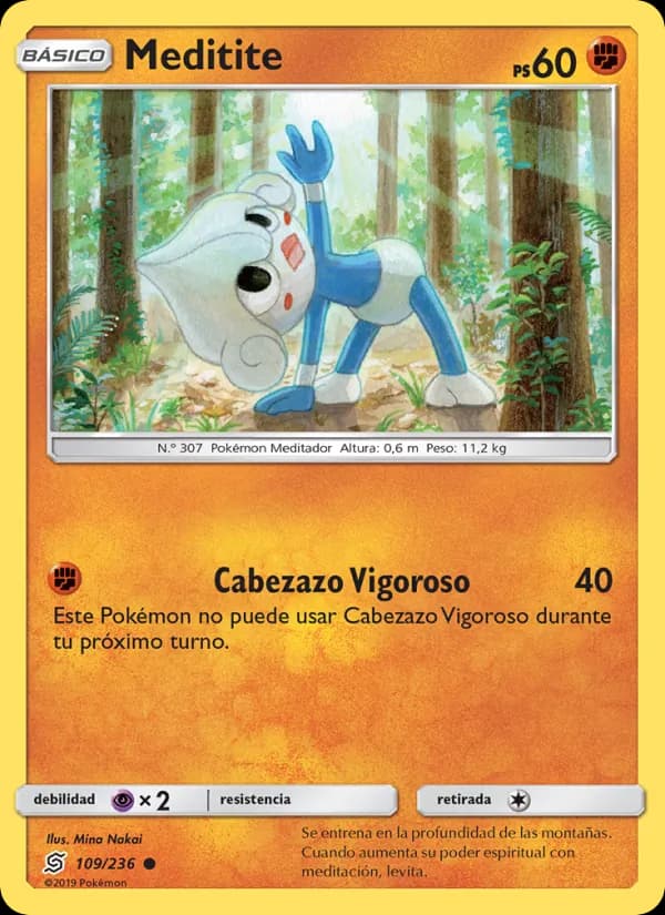 Meditite card in Spanish