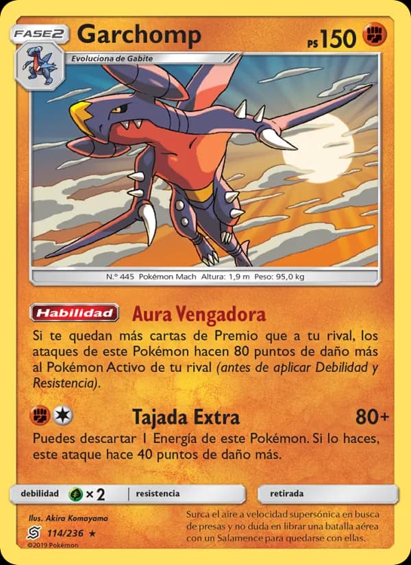 Garchomp card in Spanish