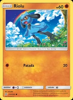 Riolu card in Spanish