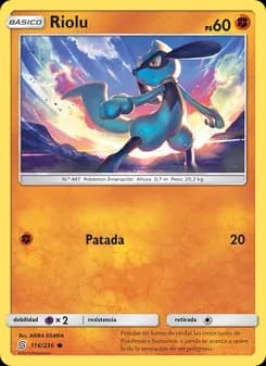 Riolu card in Spanish