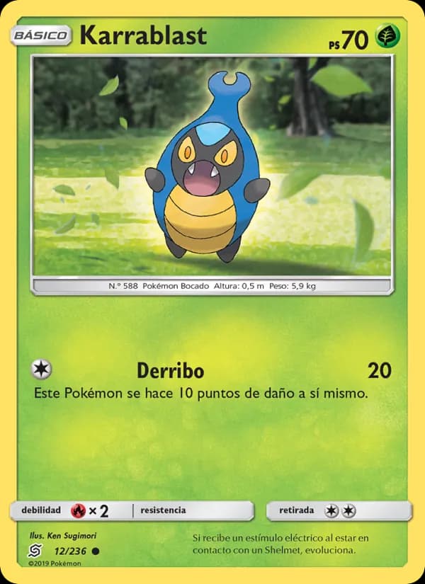 Karrablast card in Spanish