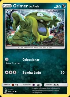 Grimer de Alola card in Spanish
