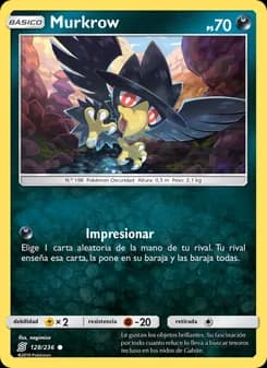 Murkrow card in Spanish