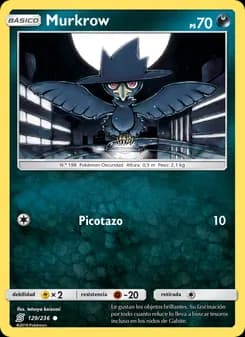 Murkrow card in Spanish