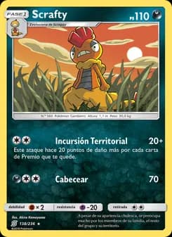 Scrafty card in Spanish