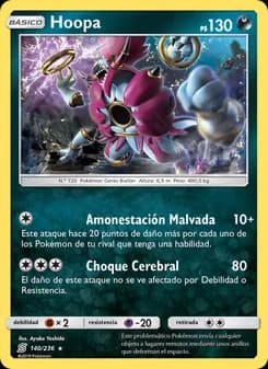 Hoopa card in Spanish