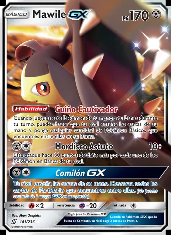 Mawile GX card in Spanish