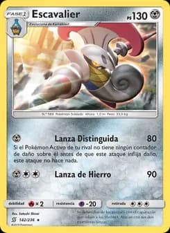 Escavalier card in Spanish