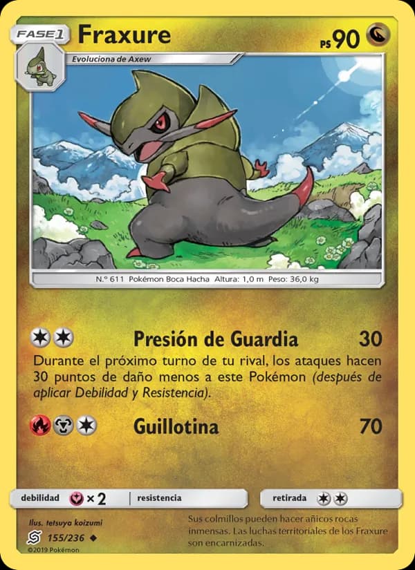 Fraxure card in Spanish
