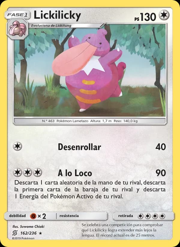 Lickilicky card in Spanish