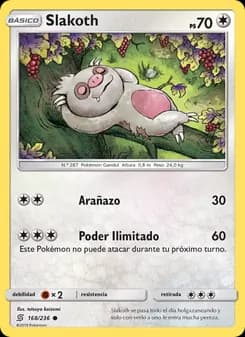 Slakoth card in Spanish