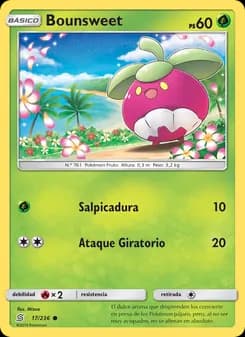 Bounsweet card in Spanish